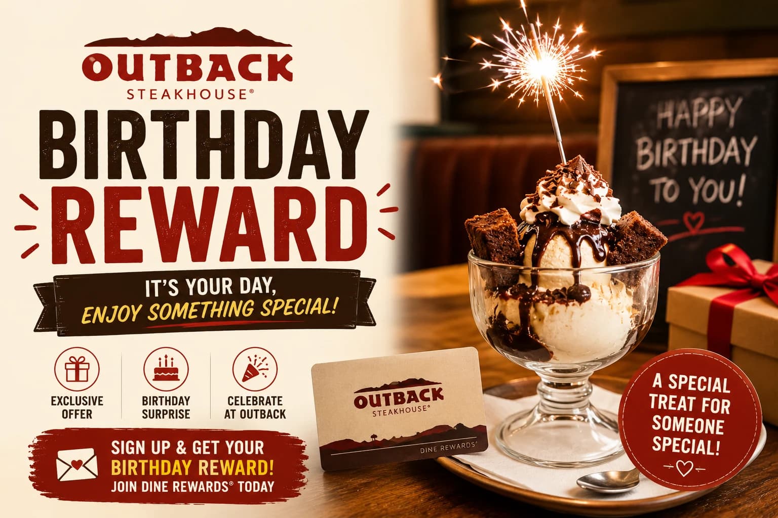 Outback Birthday Reward: Get a Free Dessert (2026)