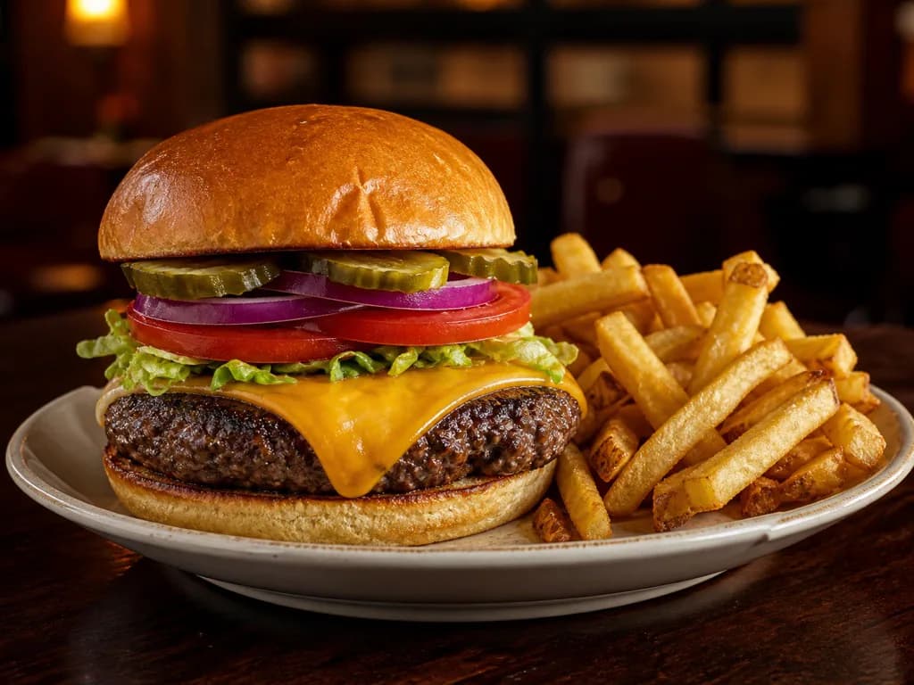 Half-Pound Outbacker Burger on the Outback menu