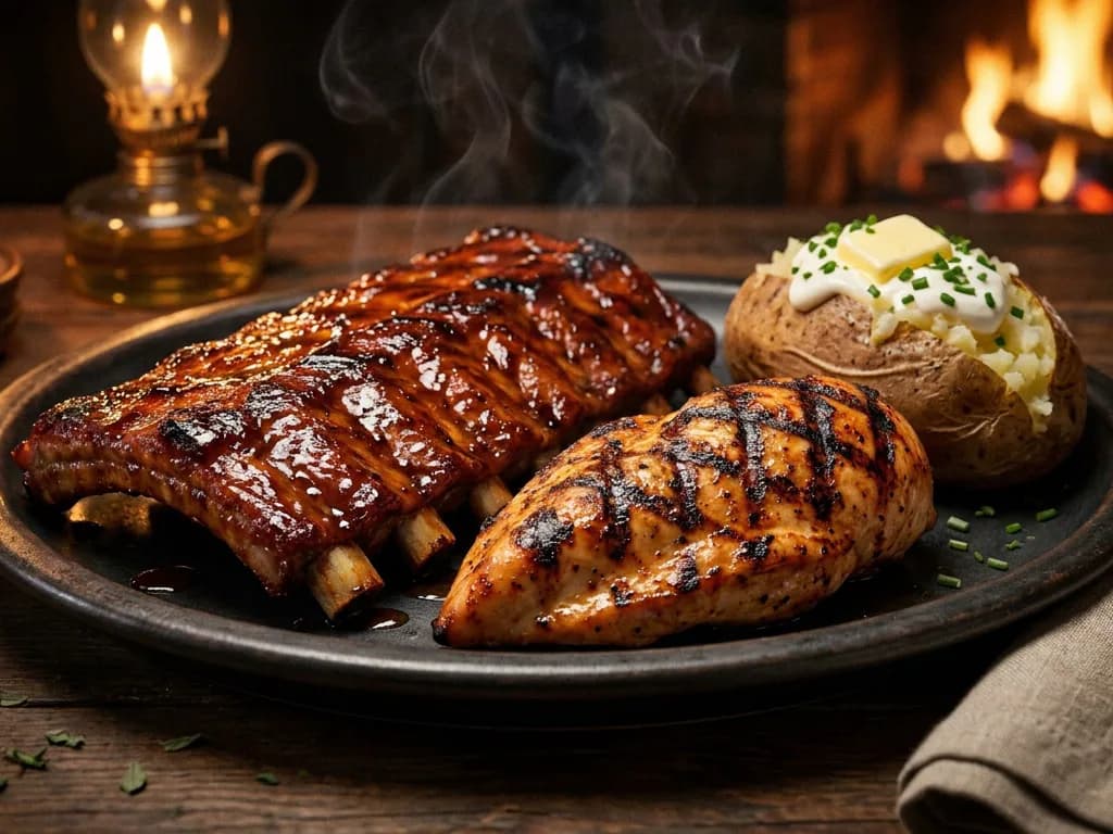 Outback Steakhouse Ribs & Grilled Chicken Combo