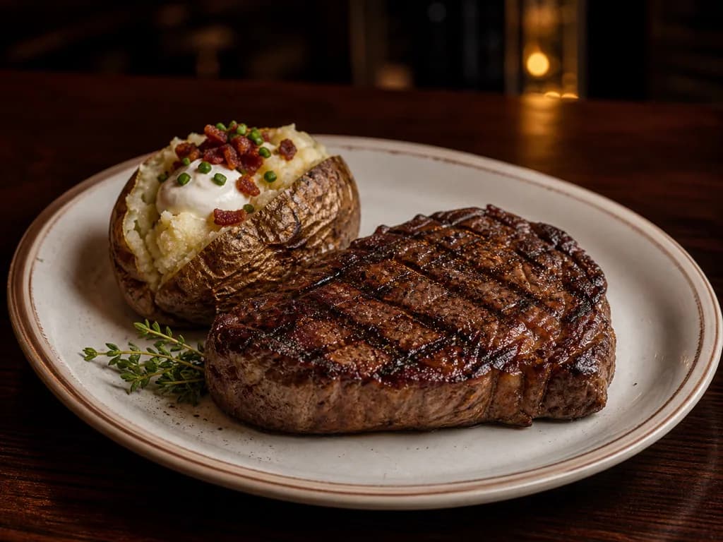 Delmonico 15 oz on the Outback menu