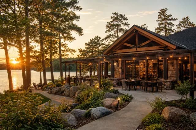 Restaurant location scene representing Michigan